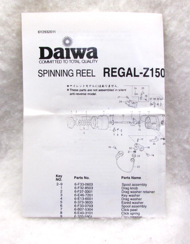 Daiwa elenco ricambi mulinello - ricambi,