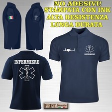 Polo blu infermiere medico 118 - polo,