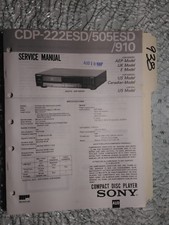 Sony cdp-222 505 esd 910