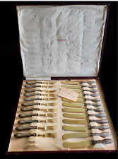 Antiche posate argento 800 e lamina in ottone