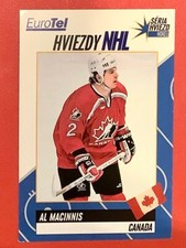 AL MACINNIS TEAM CANADA EUROTEL 1998 NAGANO OLYMPICS HOCKEY CARD CECA RARA