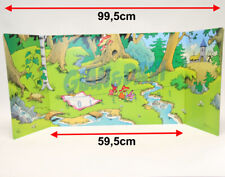 Puffi Smurfs Schtroumpfs Paesaggio Scenario Peyo IMPS 1998 dimensione 99x40cm