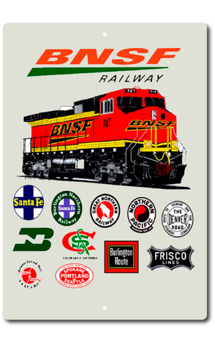Insegna ferroviaria bnsf treno - ferroviaria,