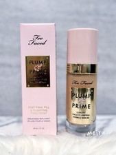 Too Faced Plump & Prime Luxury siero primer rimpolpante viso, 1 oncia/30 ml, nuovo con scatola