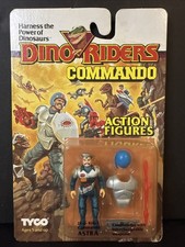 RARA nuova 1989 Astra Commando Dino Riders Tyco figurina vintage MOC carta sigillata nuova con scatola