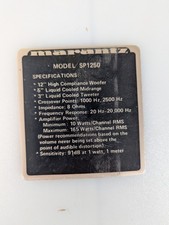 Targa vintage con - logo, marantz