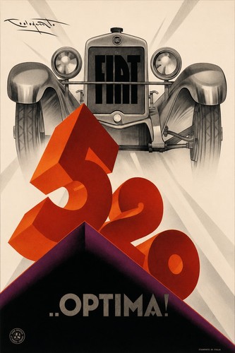Poster fiat 520 optima classic - 520,