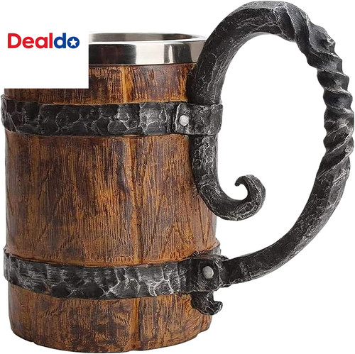 Tazza birra botte legno - botte, di