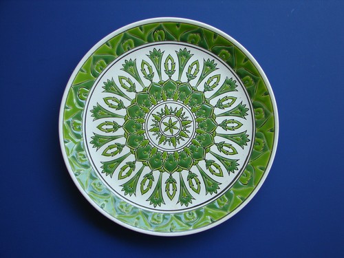Piatto decorativo fatto mano - piatto, a