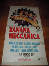 LOCANDINA Banana Meccanica (Bananes mécaniques) Erotico Davy Drancour Gasté