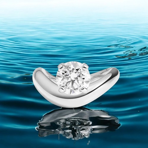 Anello fidanzamento tondo 1 - di,
