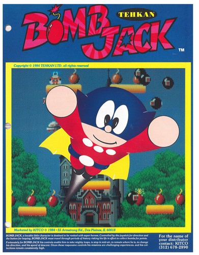 Bomb jack tehkan video arcade - tehkan,