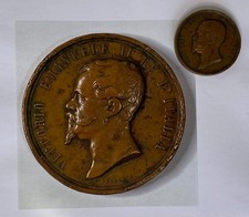 VITTORIO EMANUELE II RE D'ITALIA LONDRA 1862 MEDAGLIA MINISTERO AGRICOLTURA