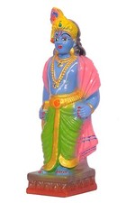 Signore Krishna Ceramica Idolo