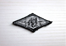 Etichetta Originale di Bear Surf Boards-Nera e Grigia-Forma di Rombo-5 X 2,5 cm