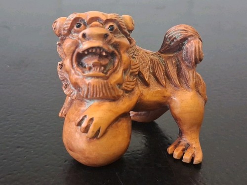 Portafortuna netsuke legno - portafortuna,