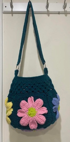 Borsa tracolla all uncinetto - borsa, a