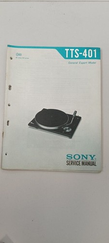Service manual sony - sony, tts-401