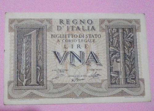 Banconota lira impero 1939 - banconota, 1