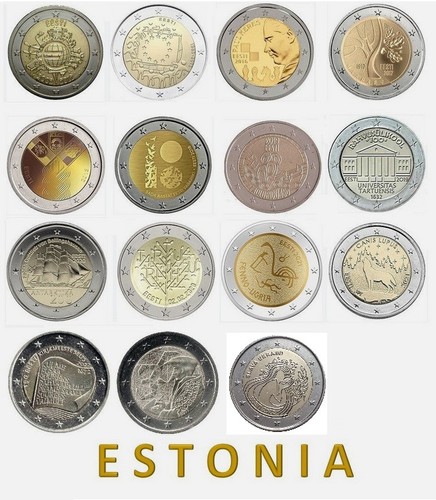 Estonia collezione completa - estonia, 2