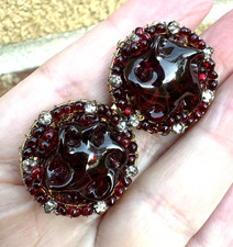 Orecchini Miriam Haskell rosso