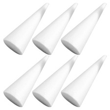  6 Pcs Coni Polistirolo Albero