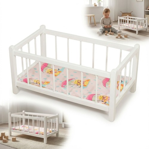 Lettino legno bianco con - lettino,