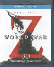 WORLD WAR Z BLU RAY 3D + BLU RAY 2D VERSIONE VENDITA