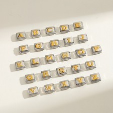 Charm lettera oro italiano