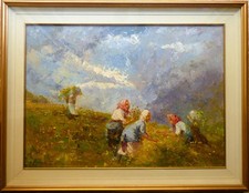 dipinto olio tela di Leonardo