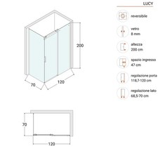 BOX DOCCIA angolare scorrevole