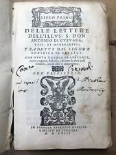 Libro primo delle lettere dell'illustre signor don Antonio di Guevara - 1558