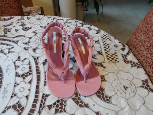 Sandali con tacco zara rosa - sandali,