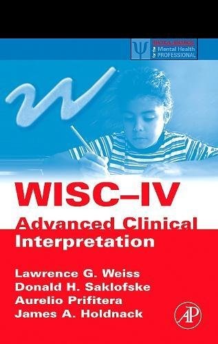 Wisc advanced clinical - wisc-iv,