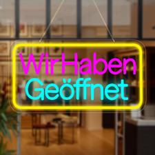 Cartello Neon Aperto, 42 X 22