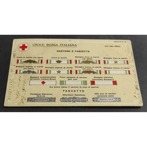 Cartolina croce rossa italiana - cartolina,