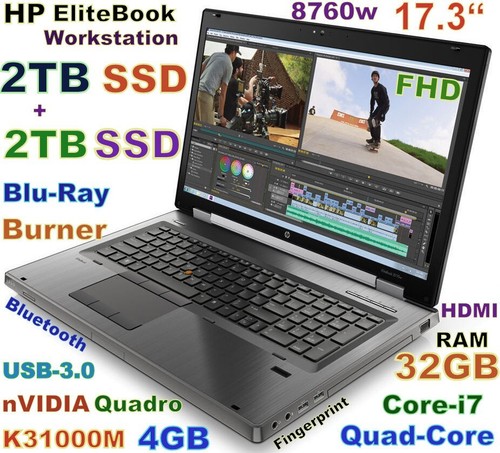 Workstation 8760w 3 - hp, 17.3