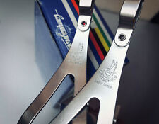 PEDALS TOE CLIPS RECORD SUPERLEGGERI CAMPAGNOLO OLD LOGO SIZE "M" NIB FERMAPIEDI