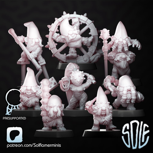Gnomo warriors stampato 3d - gnomo, in
