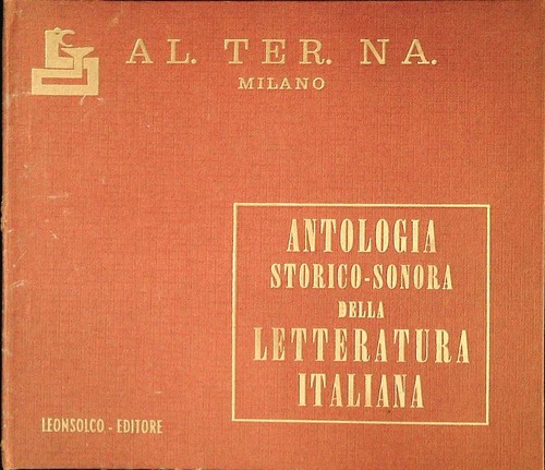 Antologia storico sonora - storico-sonora, della