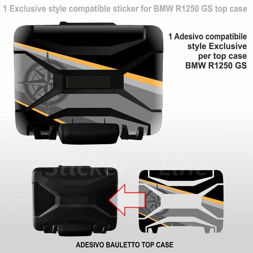 Adesivo top case bmw r1250gs - case,