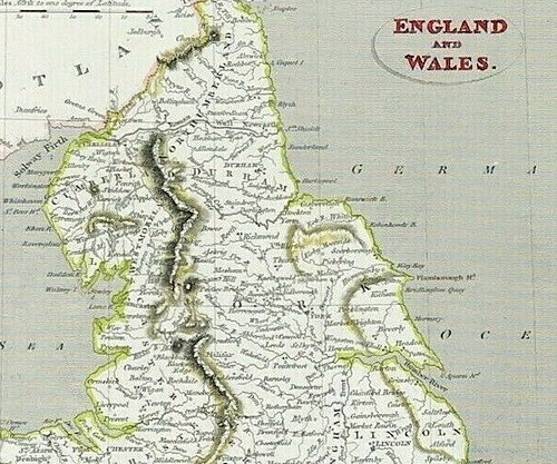 Mappa inghilterra galles - mappa,