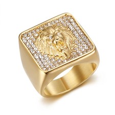 Anello Uomo Testa di Leone