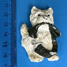 WHITE DOG MAGNET MAGNET FRIDGE