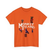 T-shirt Monkey Island LeChuck Guybrush Elaine Wally 100% cotone S-XL++ unisex