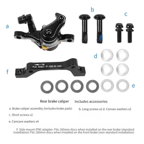 Kit freno disco per bici - a,