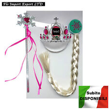 Frozen Fever Vestiti Carnevale Elsa Set Accessori Dress up Elsa Costumes ACES001