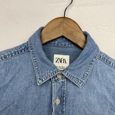 Zara Shirt Men's Small Blue