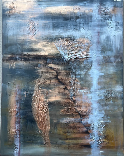 Quadro acrilico astratto 90x70 - acrilico,