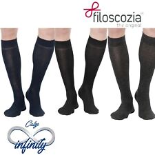 12 paia Calze Lunghe Uomo Cotone Filo di Scozia Elasticizzato Infinity®